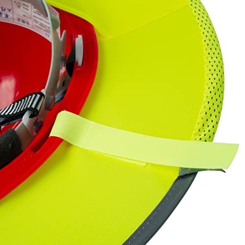 UNCO- Hard Hat Sun Shield, Full & Standard Brim Mesh Sunshade - color: Yellow, size: 1 Pack