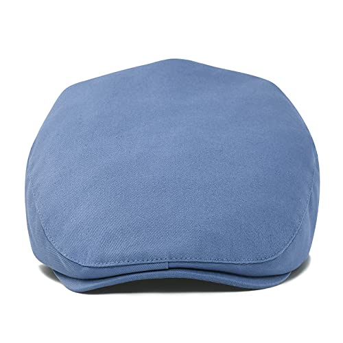 STARANCE Men Thin Cotton Gatsby Newsboy Cap - color: Blue, size: 7 3/4