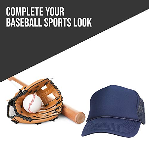 2 Packs Baseball Caps Blank Trucker Hats Summer Mesh Cap (2 FOR Price of 1) - color: Navy