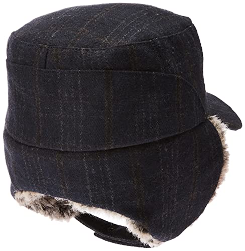 Jeff & Aimy Unisex Winter Earflap Trapper Hunting Ski Hat Baseball Cap 54-62CM - color: 92680-navy, size: XX-Large