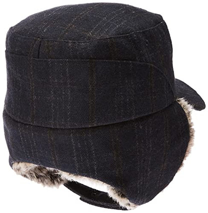 Jeff & Aimy Unisex Winter Earflap Trapper Hunting Ski Hat Baseball Cap 54-62CM - color: 92680-navy, size: XX-Large