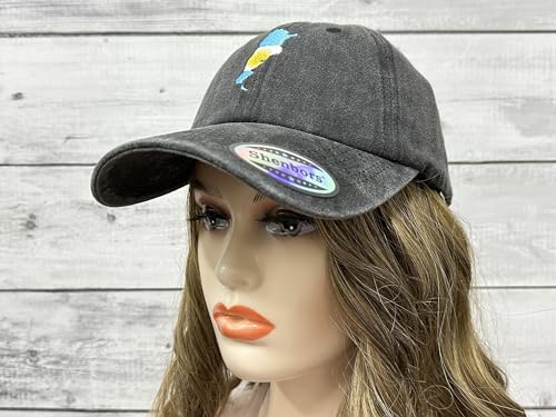 America State City Flag Hats - color: Argentina Flag (Washed Black)