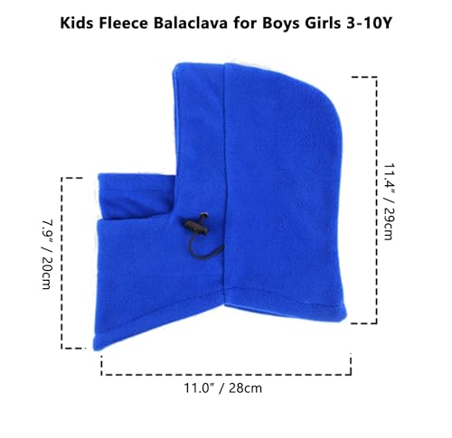 Kids Winter Hats Balaclavas Headwear Fleece Beanie Trooper Cute and Plush Warm Hat for Boys Girls 3-10T - color: Winter Warm Grey