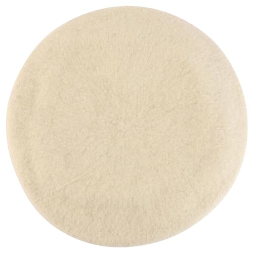 Trendy Apparel Shop Plain Solid French Wool Beret Hat - color: Ivory