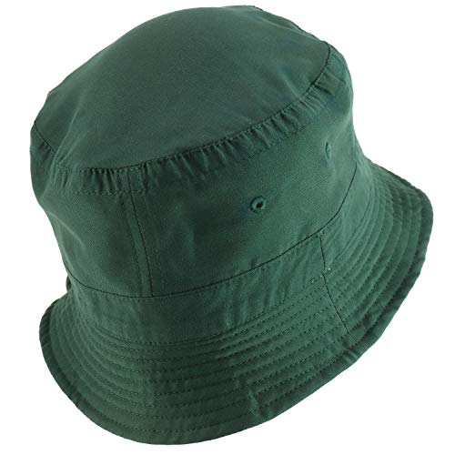 Armycrew Big Size Oversized Microfiber Reversible Bucket Hat - color: Dk Green Khaki, size: XX-Large-3X-Large