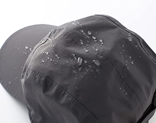 Connectyle Men's Water-Resistant Winter Hat Reflective Fleece Lined Earflap Cap Warm Baseball Sports Hat - color: Dark Grey