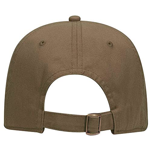 Ashen Fane 6 Panel Low Profile Garment Washed Superior Cotton Twill Dad Hat with Buckle - color: Coyote Brown