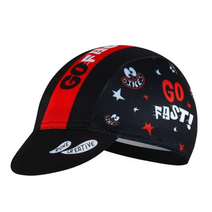 Cycling Cap for Man and Woman Cycling Hat Under Helmet-Polyester Breathable Sweat Absorbent - color: Go-1