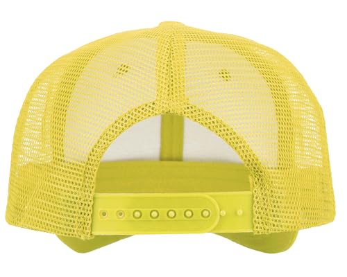 Gelante Mesh Trucker Hat Baseball Cap Structured Front Panel Wholesale LOT 12 Pack - color: Light Yellow