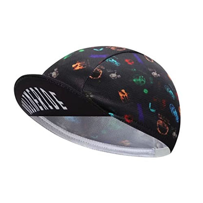Multicolor Cycling Cap - Polyester Cycling Hat-Under Helmet - Cycling Helmet Liner Breathable&Sweat Uptake - color: Aa10