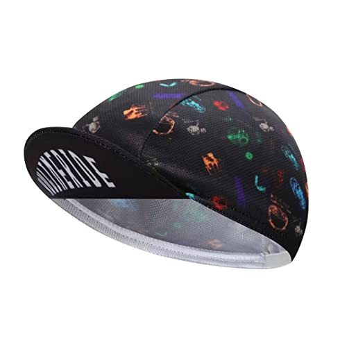 Multicolor Cycling Cap - Polyester Cycling Hat-Under Helmet - Cycling Helmet Liner Breathable&Sweat Uptake - color: Aa10