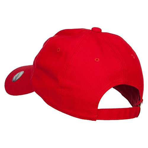 Nissi Unstructured Cotton Twill Washed Cap - color: Red