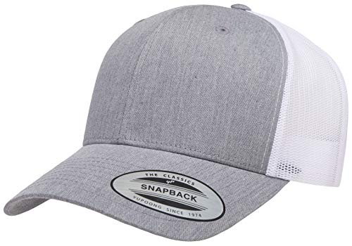 Yupoong Yp Classics Retro Trucker Cap - color: Heather/White, size: One Size, style: Single