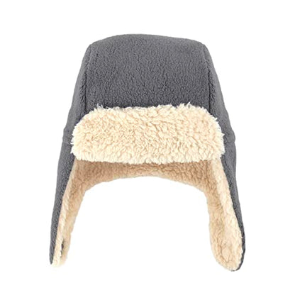 Zutano Baby Toddler Fleece Trapper Hat, Warm Winter Hat for Boys & Girls - color: Gray, size: 6 Months