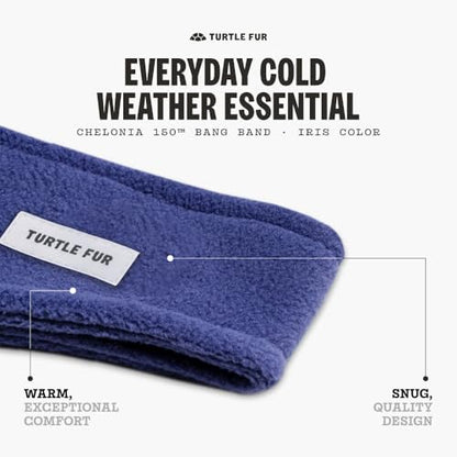 Turtle Fur Bang Band - Warm Headbands for Men and Women - color: Iris