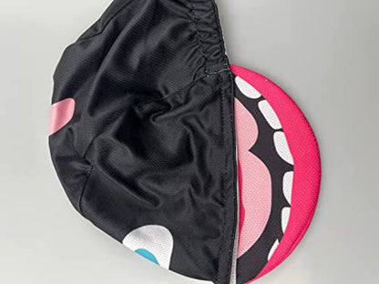 Funny Cycling Cap - Polyester Skull Cycling Hat-Under Helmet -Cartoon Cycling Helmet Liner Breathable&Sweat Uptake - color: D25