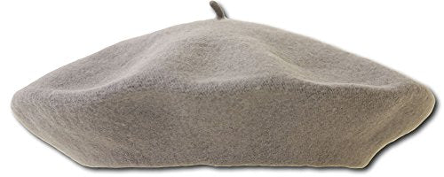 TOP HEADWEAR Wool Blend French Bohemian Beret - color: Grey
