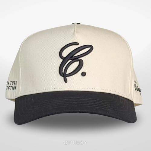 Vintage Fashion Trucker Hat | Men & Women | Trendy Cute Retro Red Caps for Country & Western | Camo Fur Cotton | Snapback - color: Signature C. | Black
