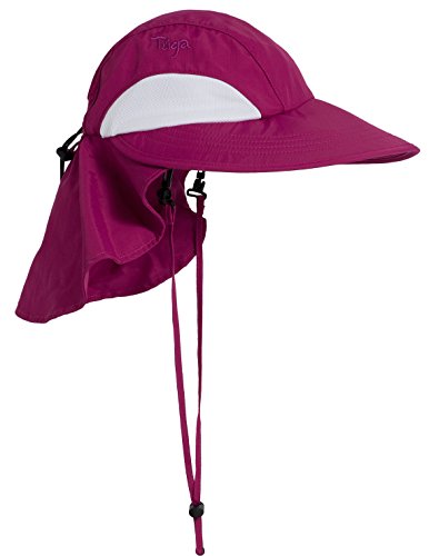 Tuga Adult Unisex Sol Wide Brim Sun Hats - UPF 50+ Sun Protection - color: Cranberry