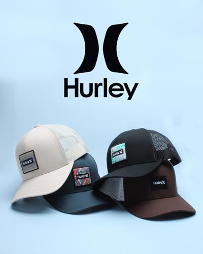Hurley Mens Trucker Hat Fairway Mesh Quick-Dry Trucker Hat, Snapback - color: Obsidian Blue
