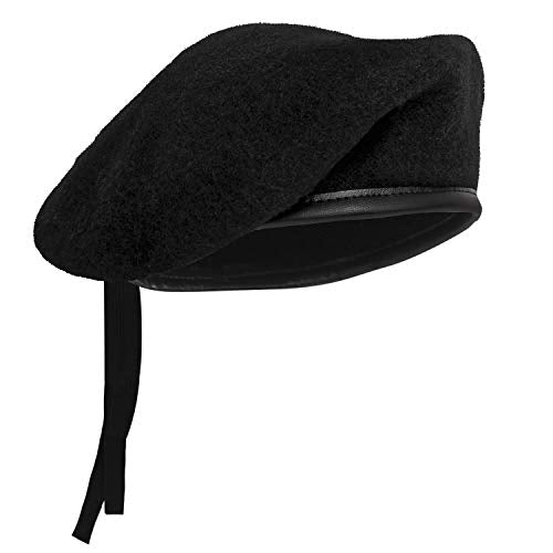Rothco G.I. Style Wool Beret - Versatile Colors for Everyday Wear - color: Black, size: 7 3/4