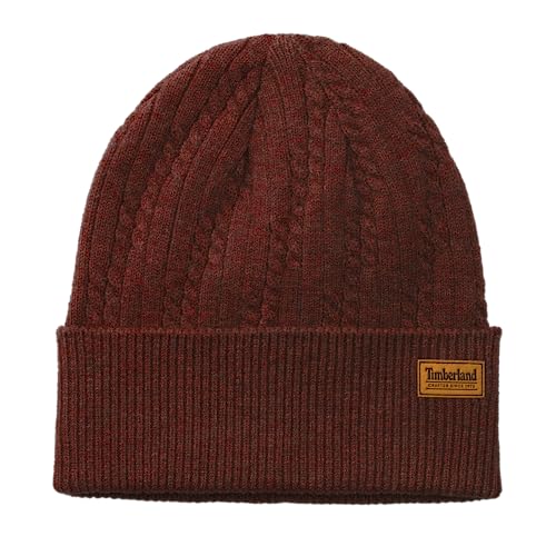 Timberland Women's Gradation Cable Cuff Hat - color: Chili Oil
