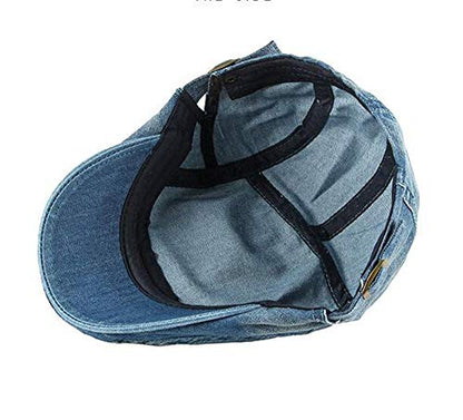 2 Pack Men's Cotton Flat Cap Ivy Gatsby Newsboy Hat - color: J