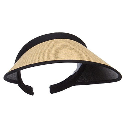 Toyo Braid Clip On Paper Visor - Khaki OSFM