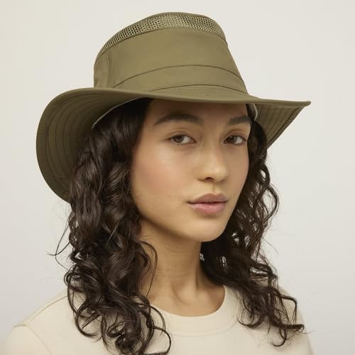 Tilley Womens Ltm5 Airflo Medium Brim Recycled Sun Hat, Olive, 7.75 US - color: Olive, size: 7 3/4