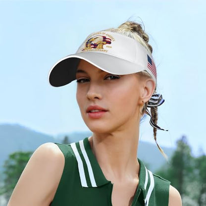 United States 250th Anniversary Hat America Patriotic Visor Caps for Women Men Adjustable Sun Hat - color: Usa 250th Anniversary 11