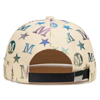 Dome Brimless Hats for Women Men Sailor Docker Beanie Cap Rolled Cuff Visorless Caps