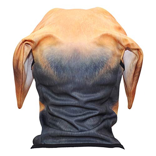 WTACTFUL 3D Animal Ears Balaclava, Breathable Face Mask for Halloween - color: Beagle Funny Mss-05