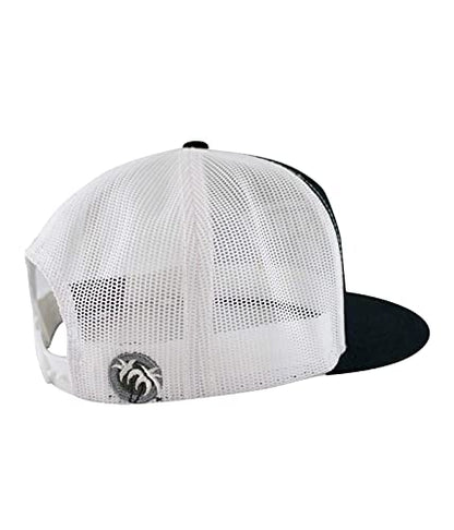 Grinder Embroidered Classic Snapback Trucker Baseball Hat - color: Black