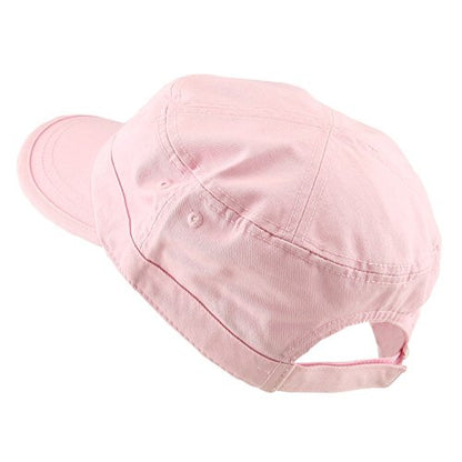 e4Hats.com Enzyme Regular Solid Army Caps - color: Pink