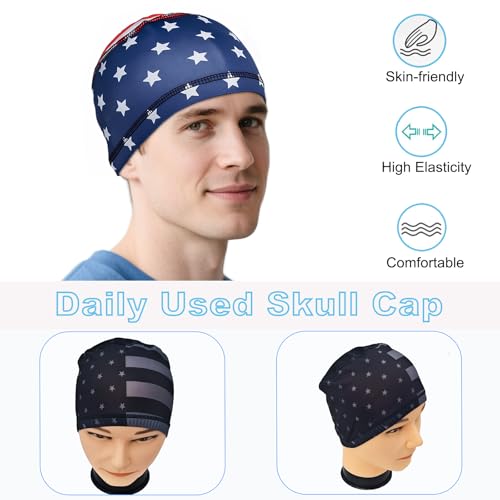 Cooling Skull Caps for Men Hard Hat Helmet Liner Cycling Cap Running Beanie - color: 4pcs Chic Style