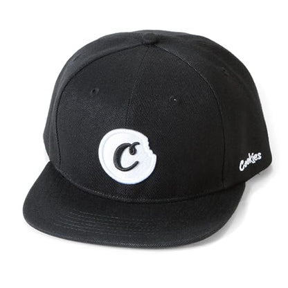 Cookies C-BITE Twill Snapback Cap, Embroidered Logo - color: Black/ White