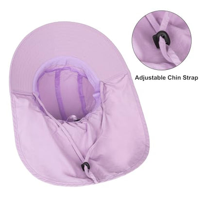 Kids Sun Hats Boys Girls Summer-Beach-Hat Outdoor Bucket Hat with Neck Flap