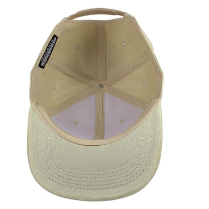 Gelante Plain Blank Flat Brim Adjustable Snapback Baseball Caps LOT 6 Pack - color: Khaki