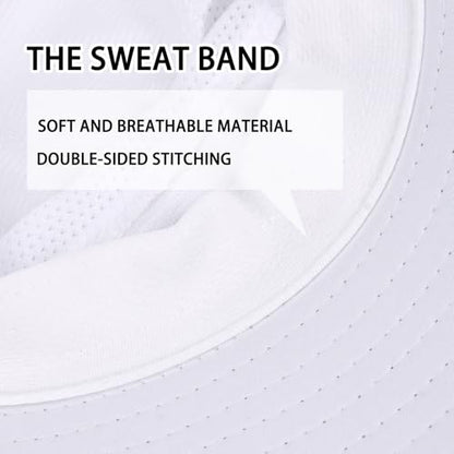 ZOORON Sun Hats for Men Women with Neck Flap Fishing UPF 50+ UV Protection - color: White