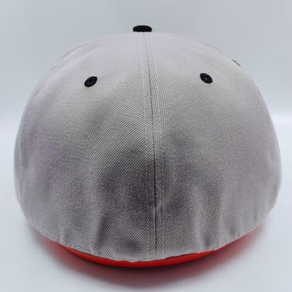 Back Closure Big Size Baseball Cap Hiphop Flat Peak Plain Sport Hats Oversize Large Men Fitted Caps - color: Black Gray