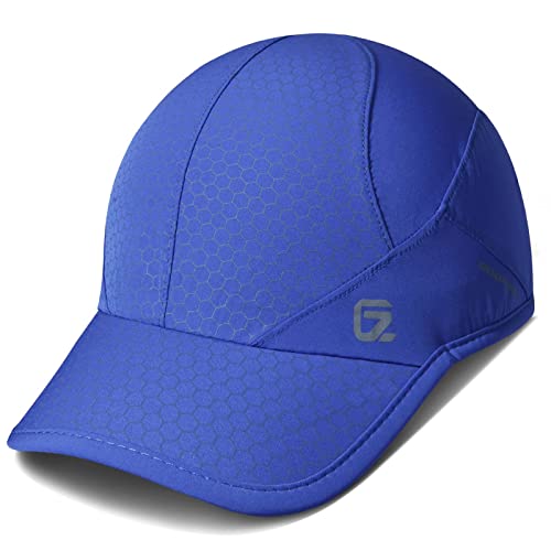 GADIEMKENSD Stretch Running Hat with Soft Brim, Quick Dry, Unstructured, Unisex-Adult - color: Blue