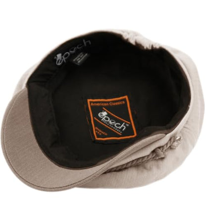 EPOCH Men's Summer Cotton Greek Fisherman Sailor Fiddler Driver Hat Flat Cap - color: A Stone