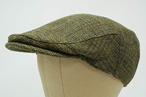 Borges & Scott The Galway - Irish Tweed Flat Cap - color: Country Green, size: Large-XX-Large