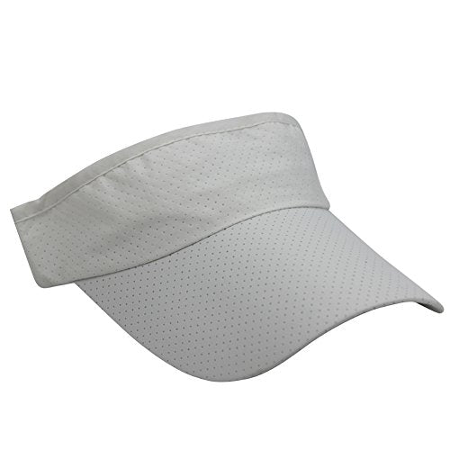Mens Summer Quick-Dry Run Long Brim Empty Top Baseball Tennis Sun Hat Cap Visor - color: White