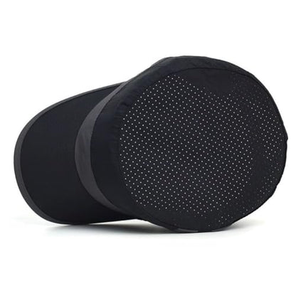 FASHIXD Mesh Military Hat for Men Summer Army Cap Quick Qry Short Bill Hat Cadet Caps - color: Black