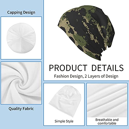 Gamepad Print Slouchy Beanie Skull Caps Chemo Hats Baggy Headwear for Men Women Jogging Cycling - color: Camouflage