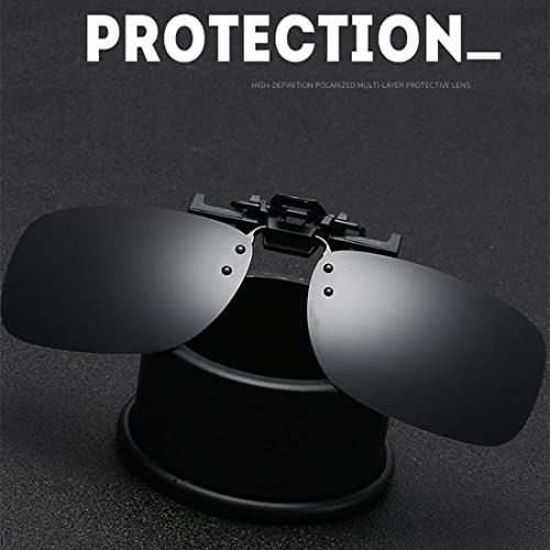 Clip on Flip up Polarized Lens For Prescription Glasses UV Protection Sunglasses (Clear lenses not Polarized) - color: 5 Pcs + Metal Frame