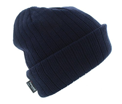 Milani Thinsulate 40 Gram Windchill Insulated Winter Cold Weather Beanie Skull Cap - color: Navy Blue