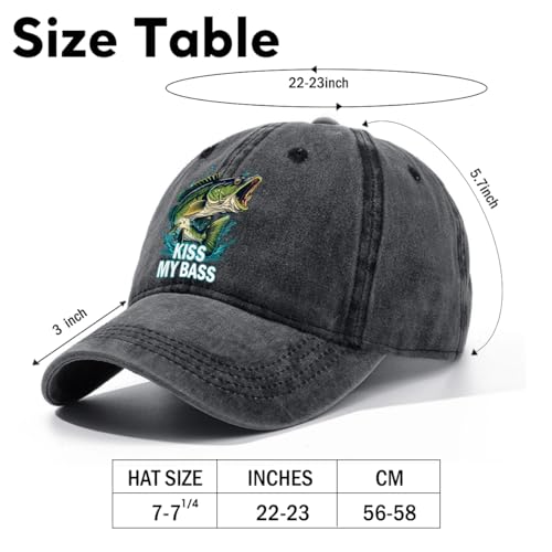 Fishing Adjustable Cotton Baseball Cap, Funny Trucker Hat Gift for Men Women Grandpa Dad Fishing Lover Fisherman - color: C