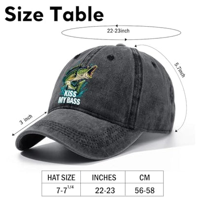 Fishing Adjustable Cotton Baseball Cap, Funny Trucker Hat Gift for Men Women Grandpa Dad Fishing Lover Fisherman - color: C